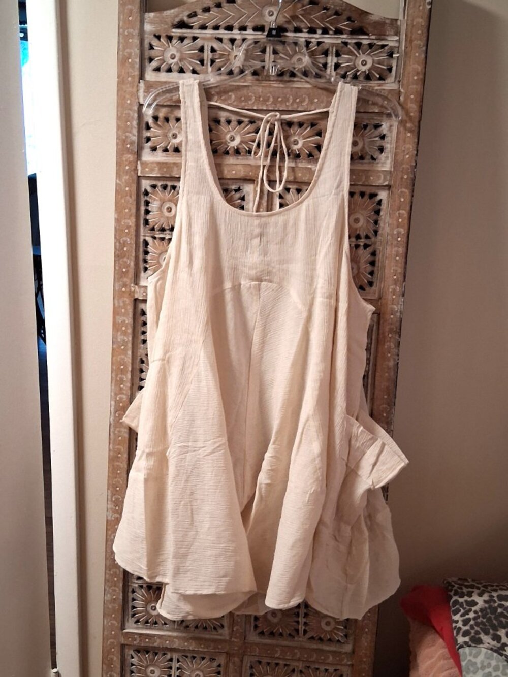 Jaded Gypsy “Charlie” 100% Cotton Gauze Oversized Ecru Tunic one size NWOT